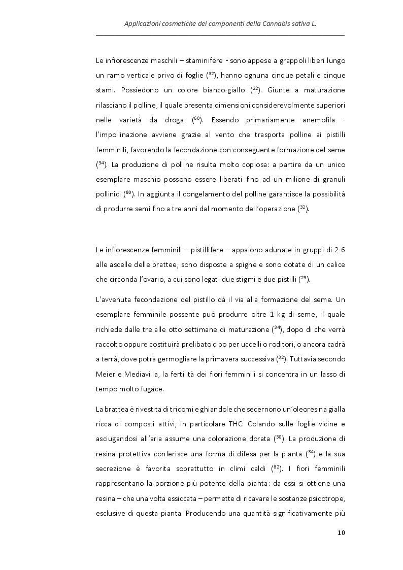 Anteprima della tesi: Applicazioni cosmetiche dei componenti della Cannabis sativa, Pagina 7