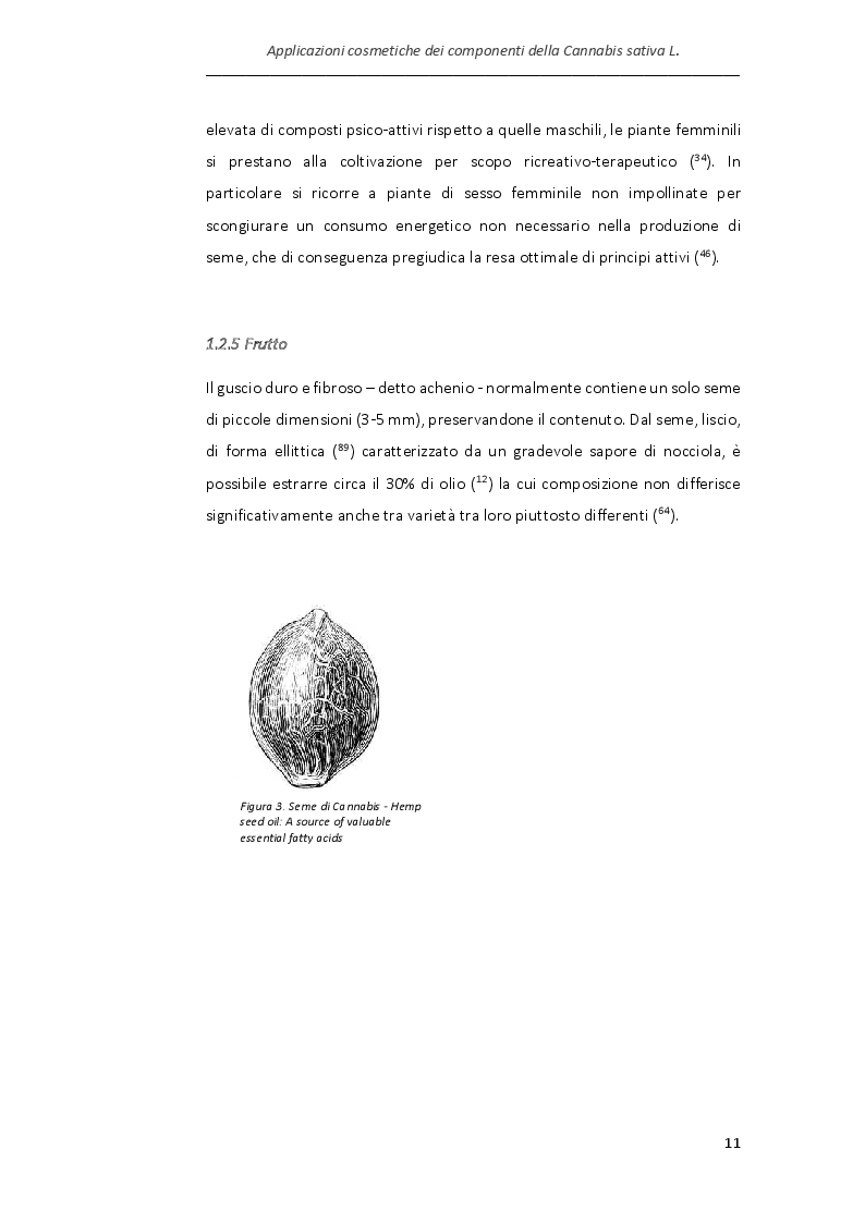 Anteprima della tesi: Applicazioni cosmetiche dei componenti della Cannabis sativa, Pagina 8