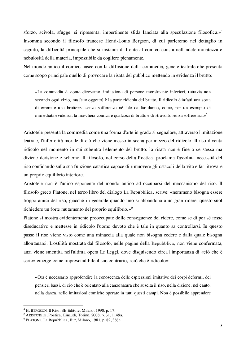 Anteprima della tesi: Viaggio all'interno della maschera comica: il linguaggio di Fantozzi, Pagina 6