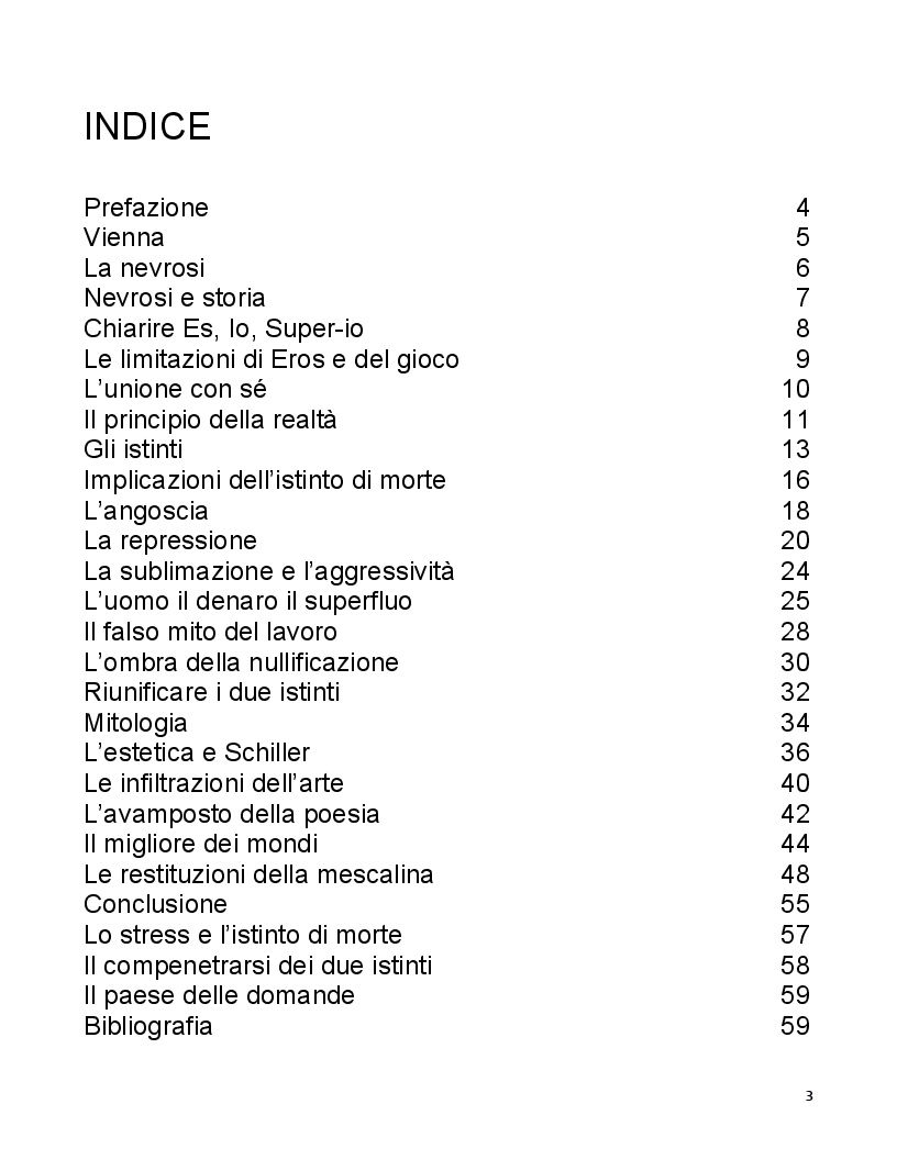 Indice della tesi: Il guscio della libertà, Pagina 1