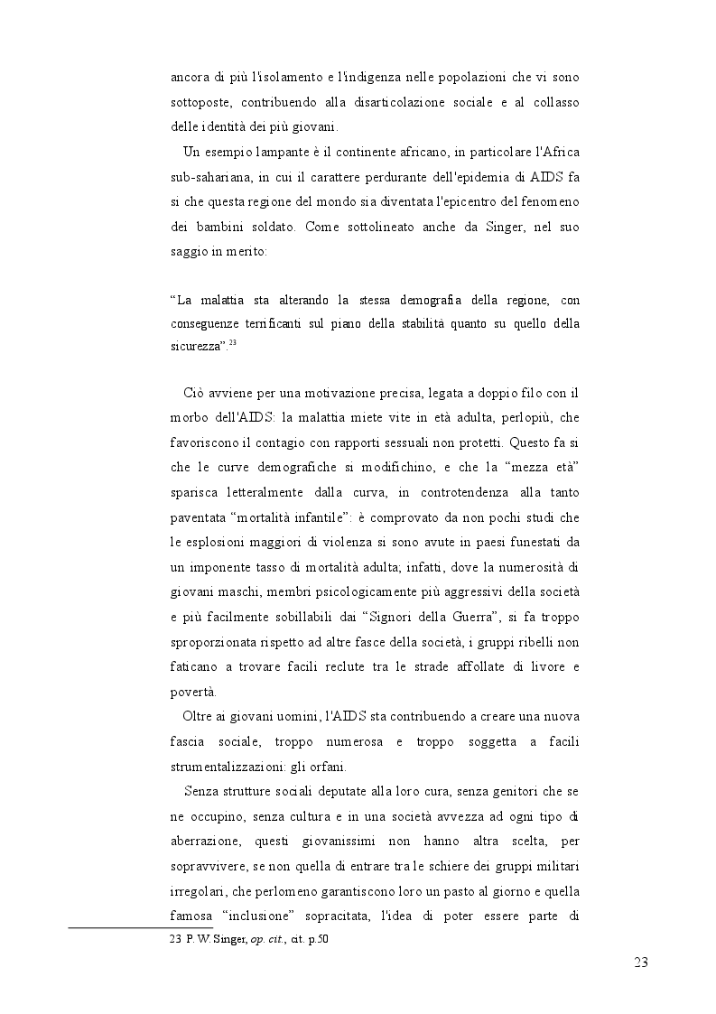 Anteprima della tesi: Bambini Soldato: L'infanzia violata. Fenomenologia del problema globale dei "Child Soldiers", Pagina 4