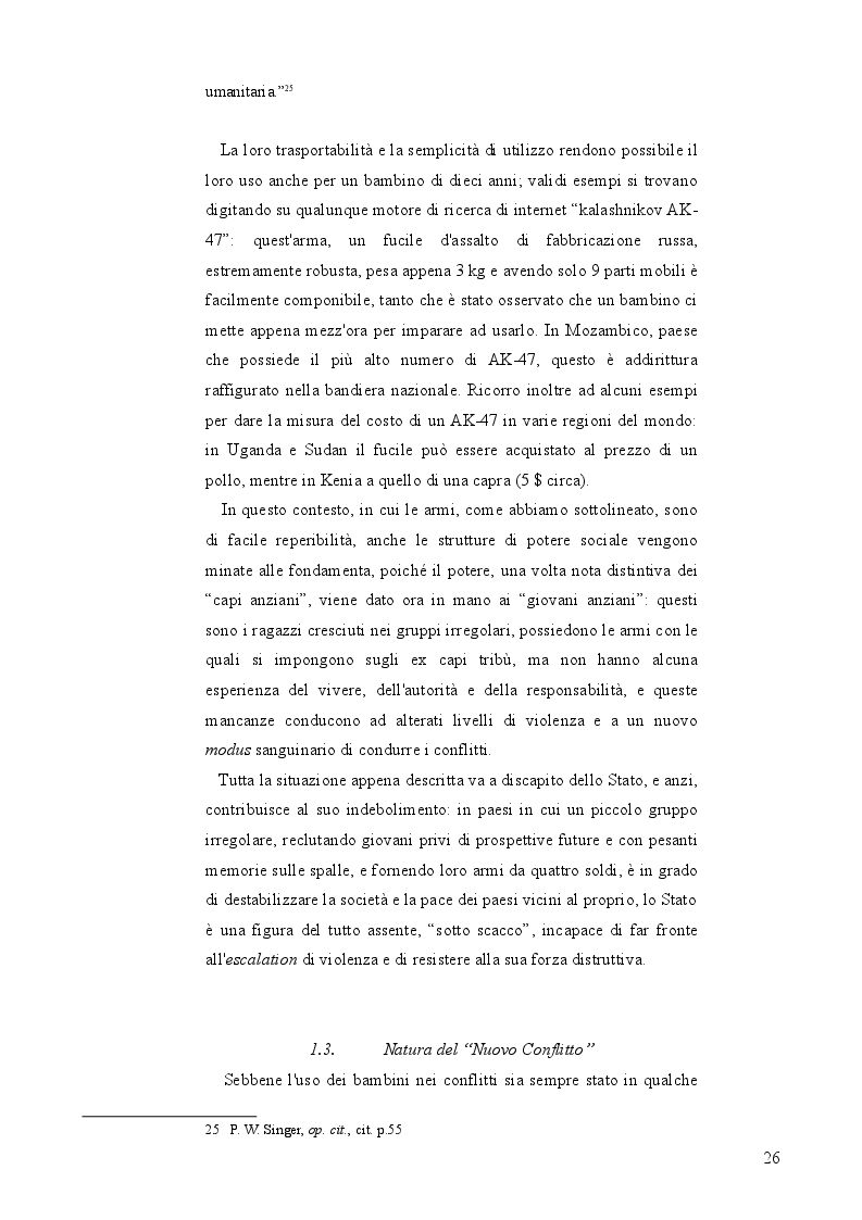 Anteprima della tesi: Bambini Soldato: L'infanzia violata. Fenomenologia del problema globale dei "Child Soldiers", Pagina 7