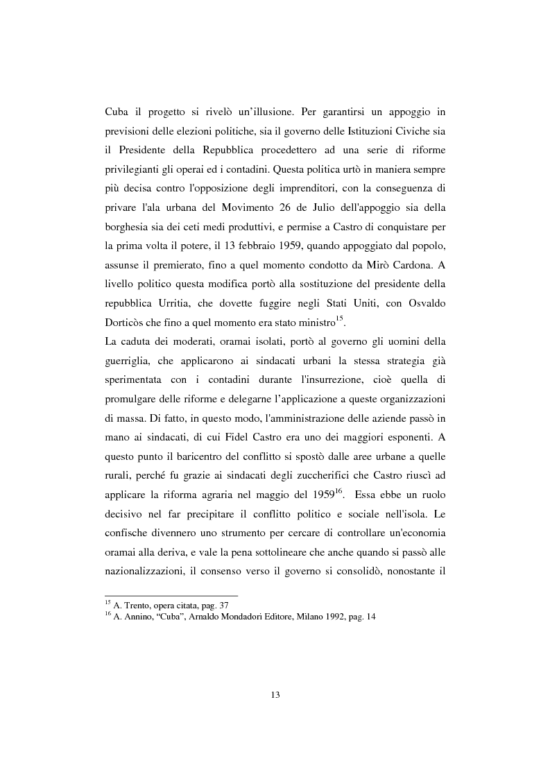 Anteprima della tesi: Cuba: quarant'anni di socialismo reale e prospettive per il futuro, Pagina 11