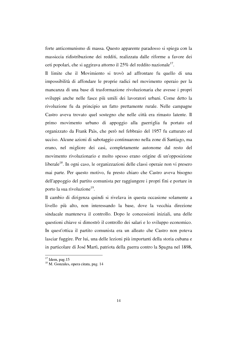 Anteprima della tesi: Cuba: quarant'anni di socialismo reale e prospettive per il futuro, Pagina 12