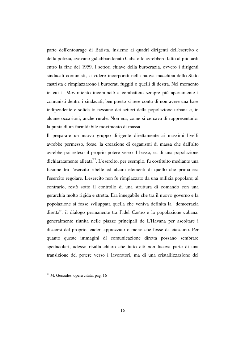 Anteprima della tesi: Cuba: quarant'anni di socialismo reale e prospettive per il futuro, Pagina 14