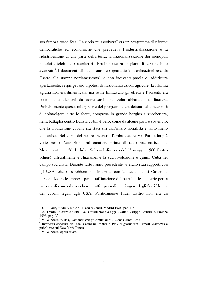 Anteprima della tesi: Cuba: quarant'anni di socialismo reale e prospettive per il futuro, Pagina 6