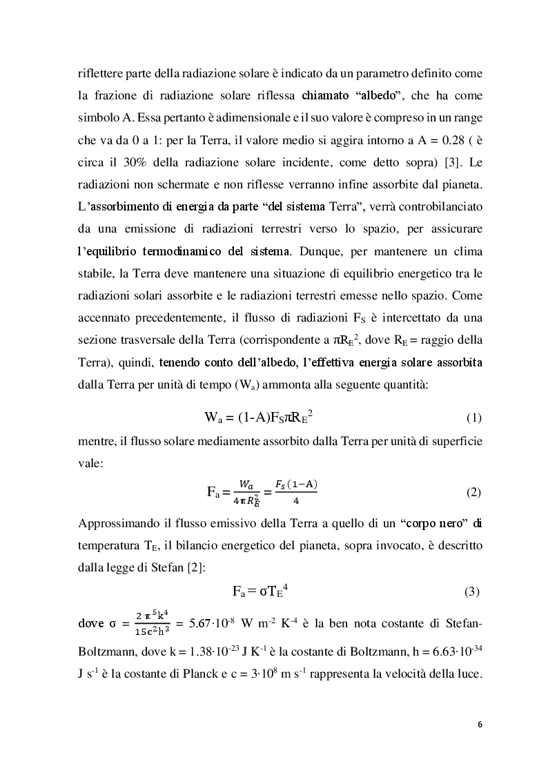 Anteprima della tesi: Chimica dell’Atmosfera: Implicazioni Spettroscopiche nella Modellizzazione dell’ “Effetto Serra”, Pagina 4