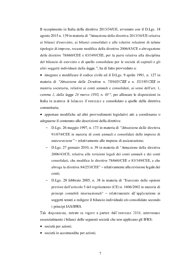 Anteprima della tesi: La nuova disciplina del bilancio civilistico alla luce delle novità introdotte dal D.Lgs. 139/2015, Pagina 5