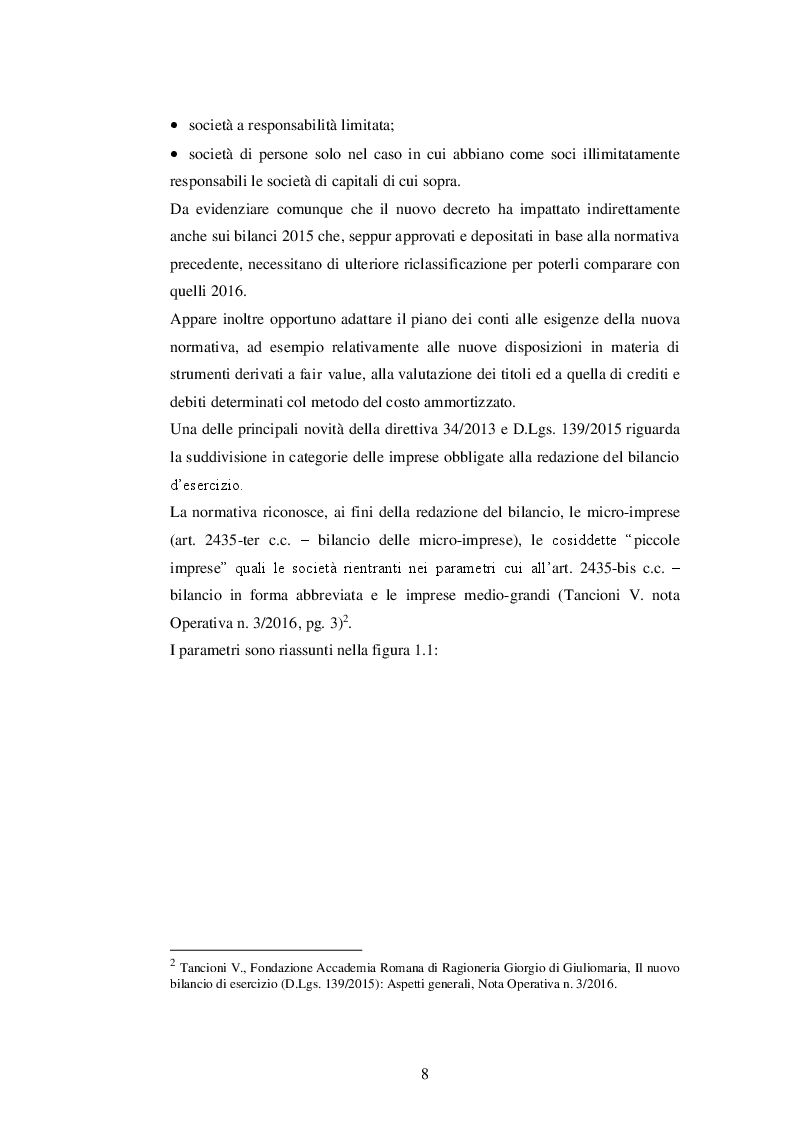 Anteprima della tesi: La nuova disciplina del bilancio civilistico alla luce delle novità introdotte dal D.Lgs. 139/2015, Pagina 6