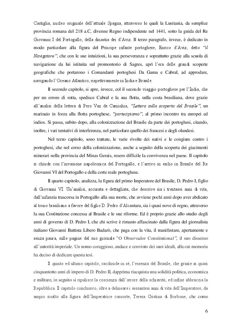 Anteprima della tesi: L'Impero del Brasile: una Monarchia americana, Pagina 3
