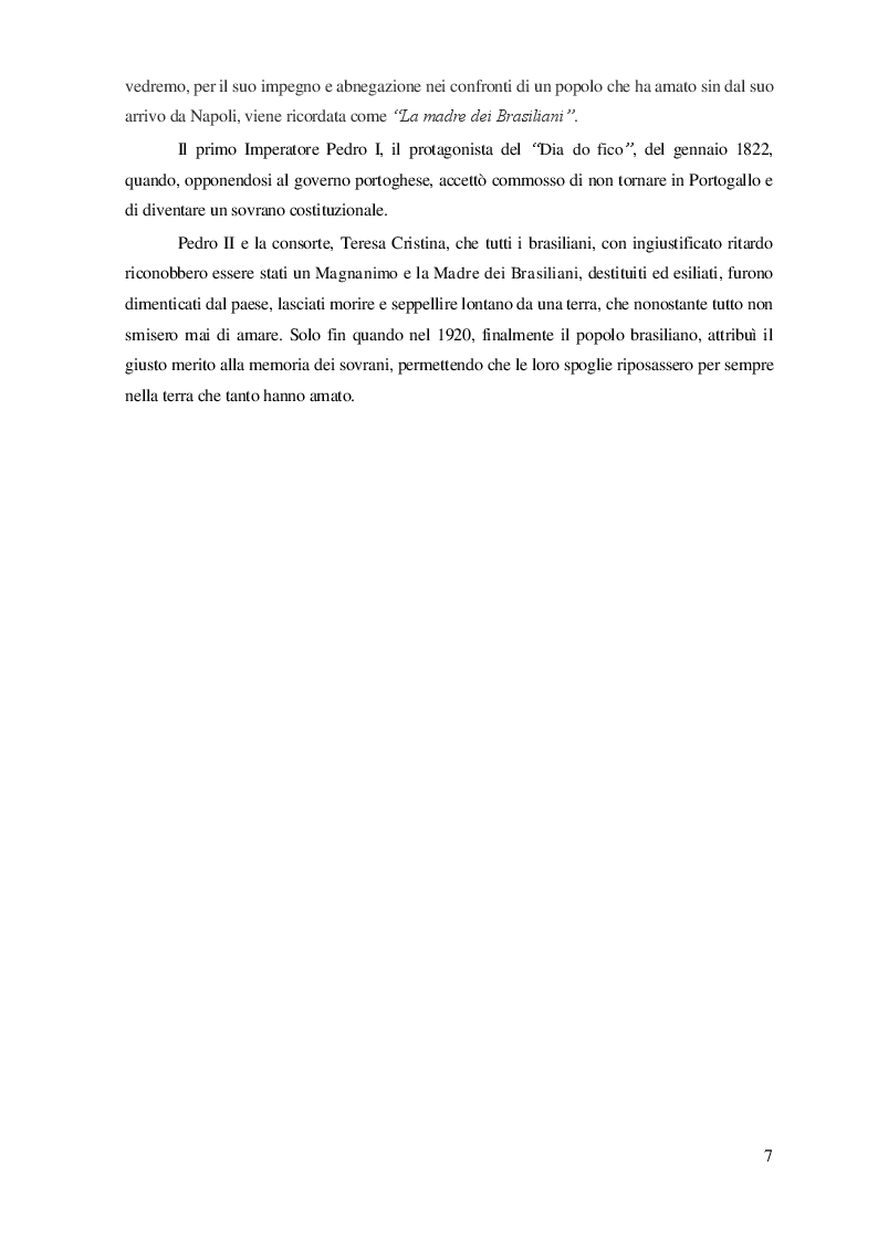 Anteprima della tesi: L'Impero del Brasile: una Monarchia americana, Pagina 4