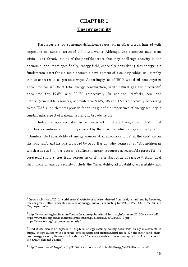 Anteprima della tesi: Three paths to energy security and Italy's future energy perspectives, Pagina 10