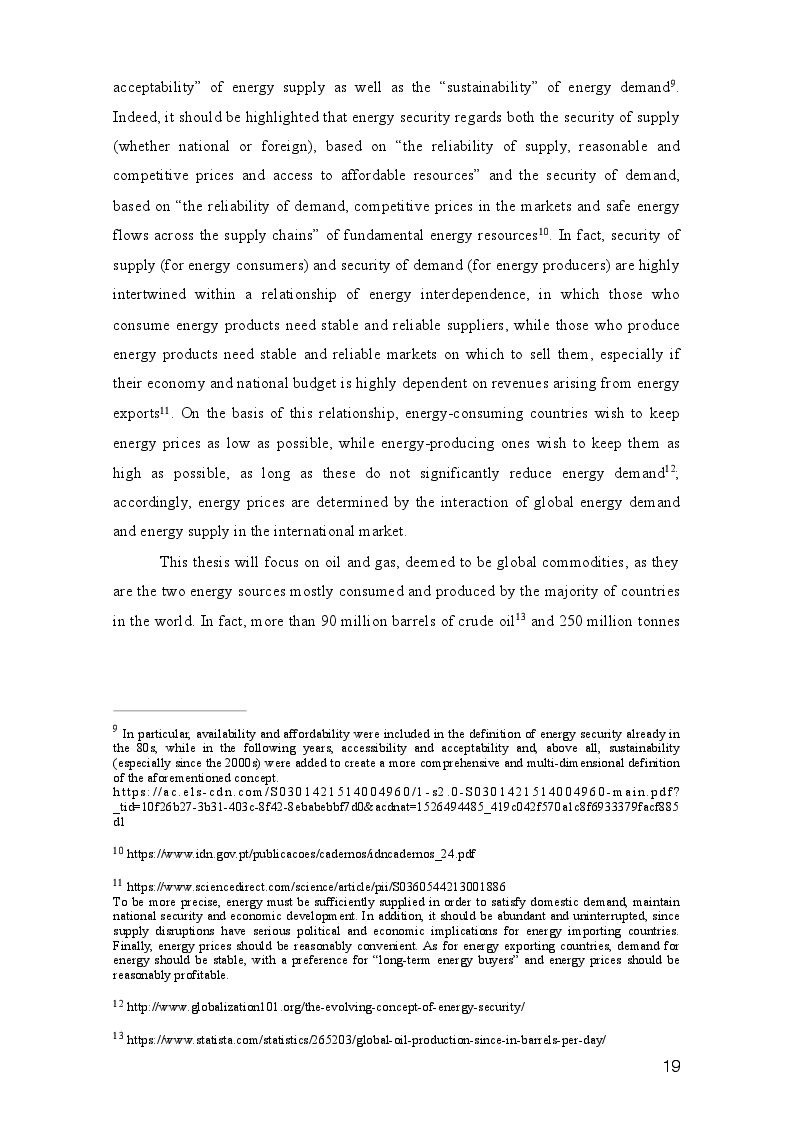 Anteprima della tesi: Three paths to energy security and Italy's future energy perspectives, Pagina 11