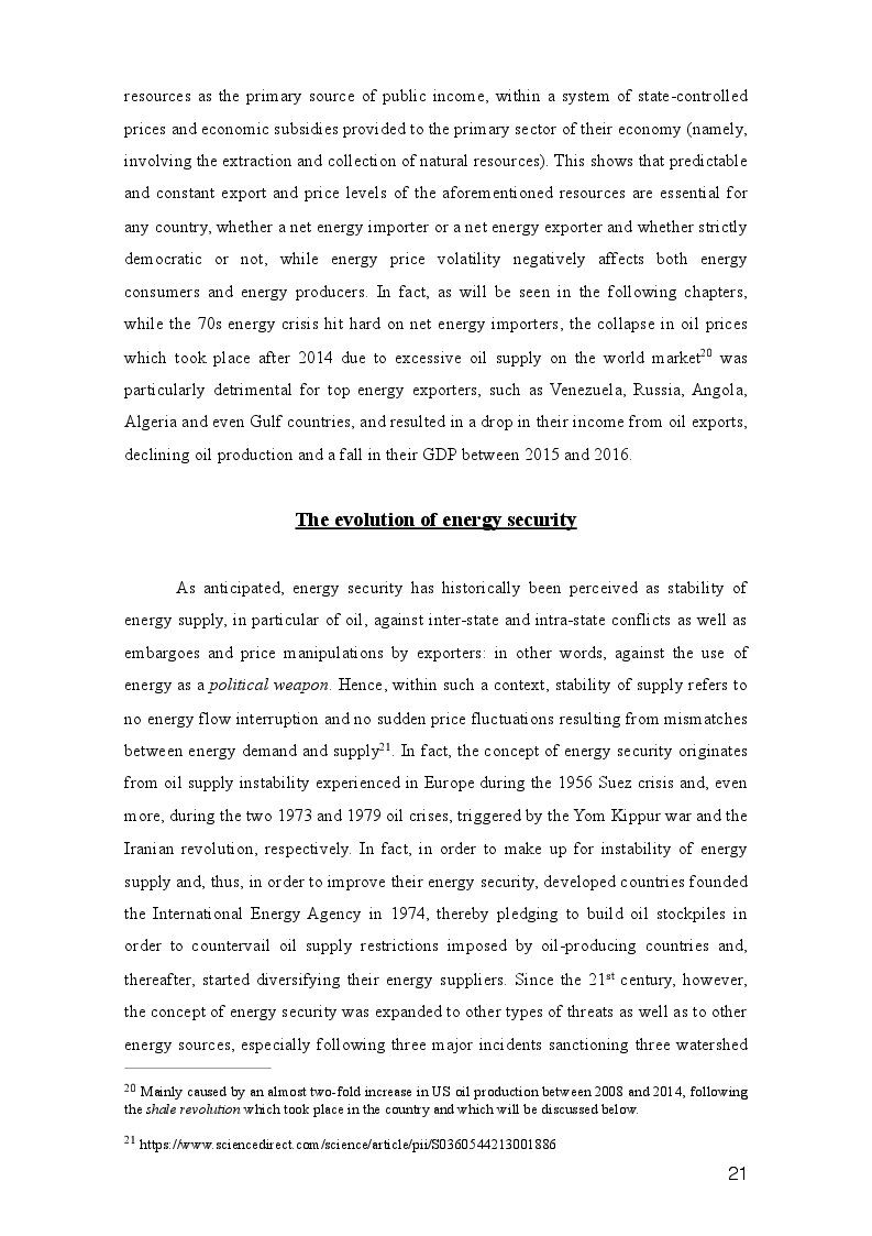 Anteprima della tesi: Three paths to energy security and Italy's future energy perspectives, Pagina 13