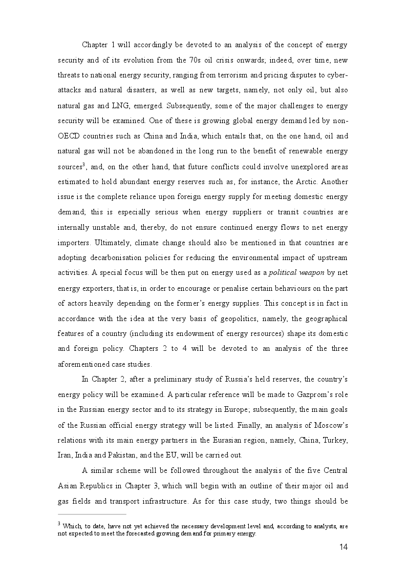 Anteprima della tesi: Three paths to energy security and Italy's future energy perspectives, Pagina 6