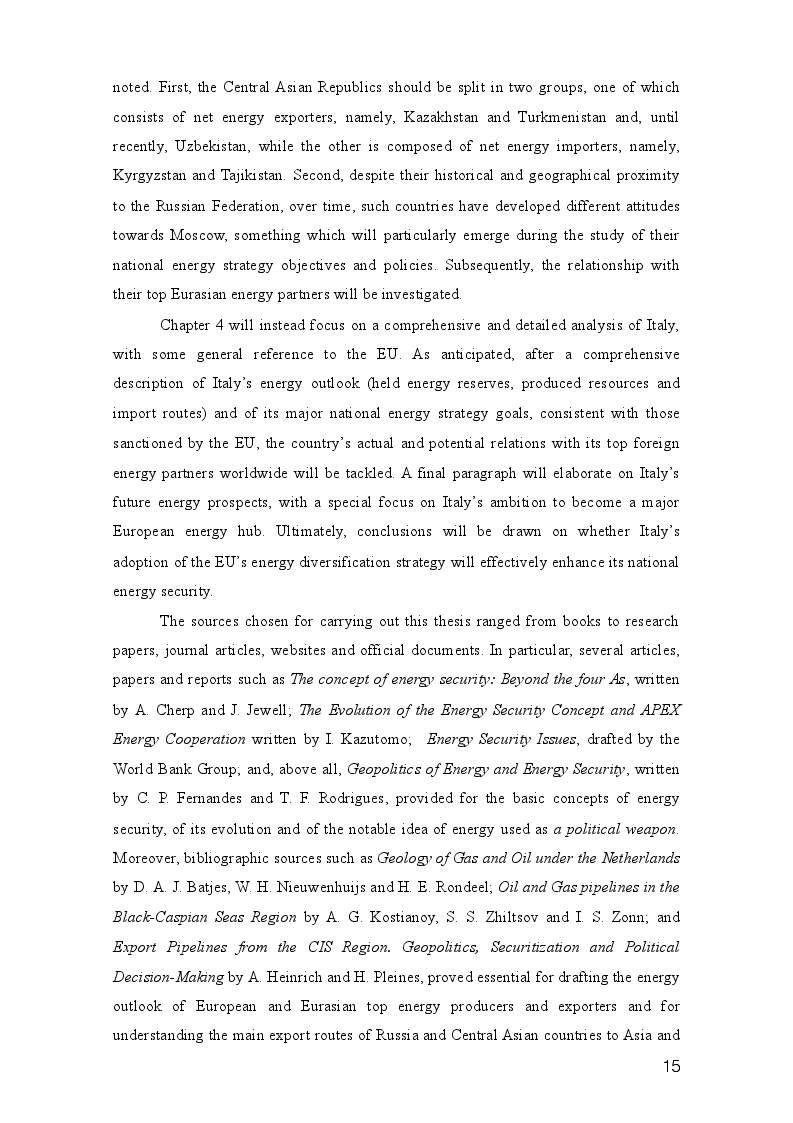 Anteprima della tesi: Three paths to energy security and Italy's future energy perspectives, Pagina 7