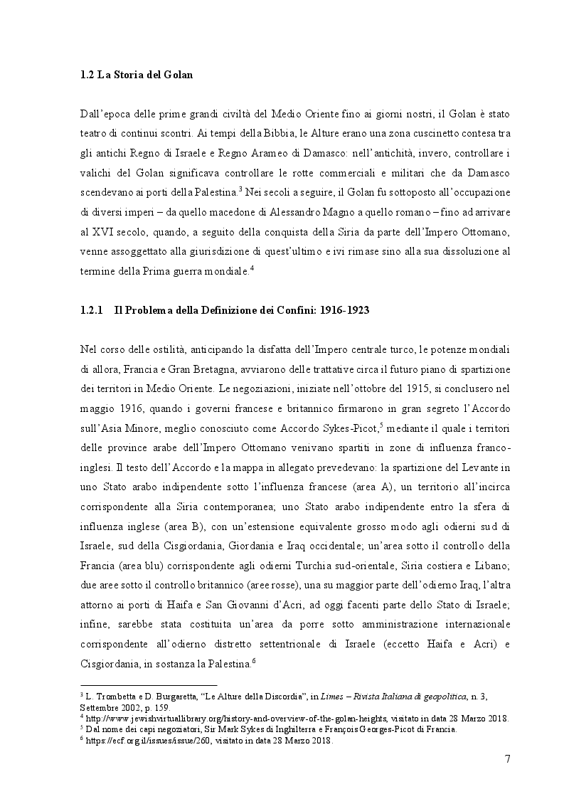 Anteprima della tesi: Le Alture della Discordia: il Golan tra Siria e Israele, Pagina 5