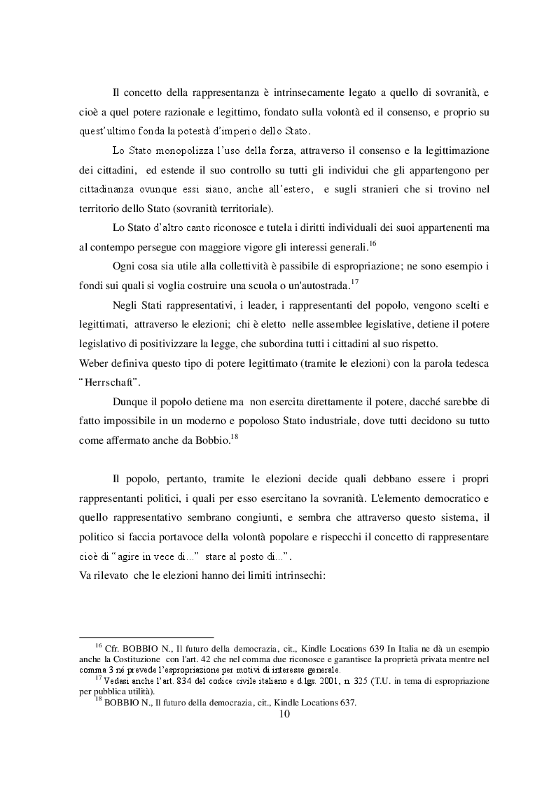 Estratto dalla tesi: La rappresentanza politica dal medioevo all'età moderna
