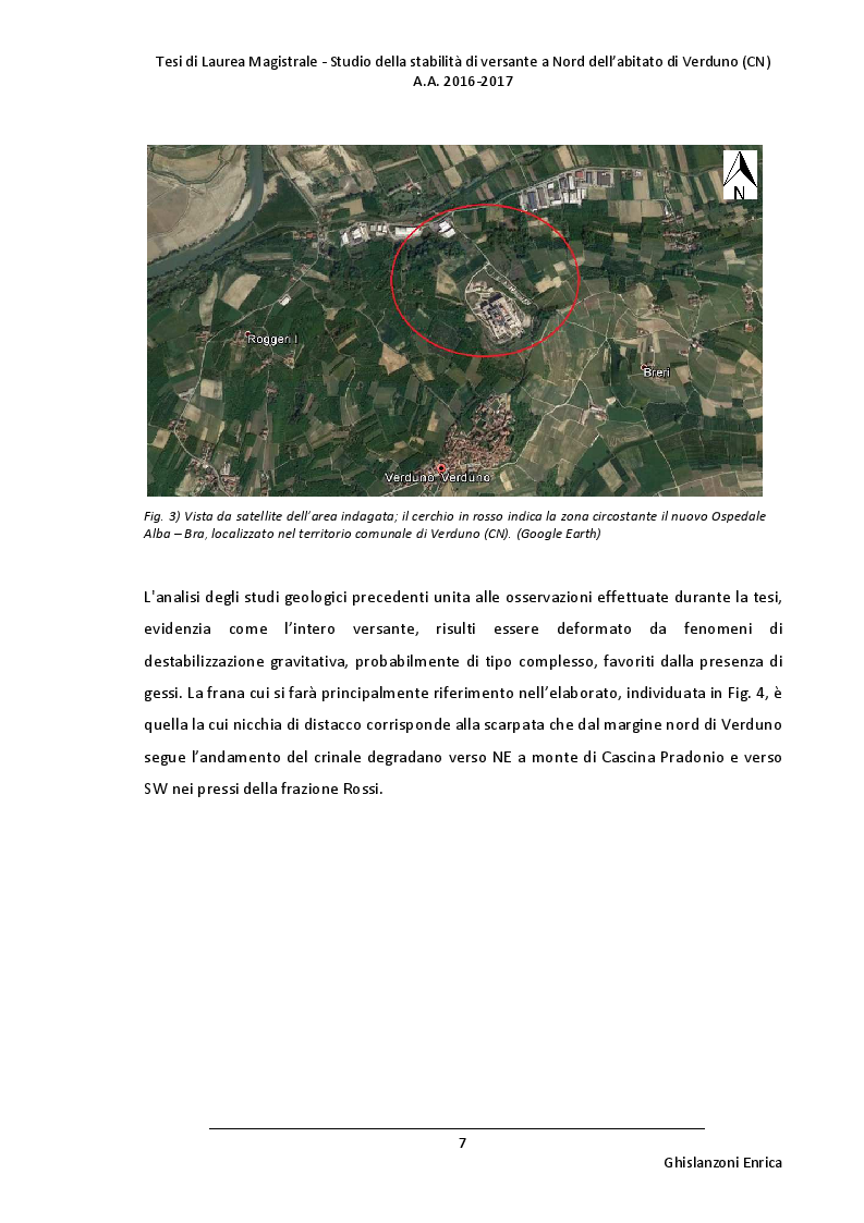 Anteprima della tesi: Studio della stabilità di versante a Nord dell'abitato di Verduno (CN), Pagina 6