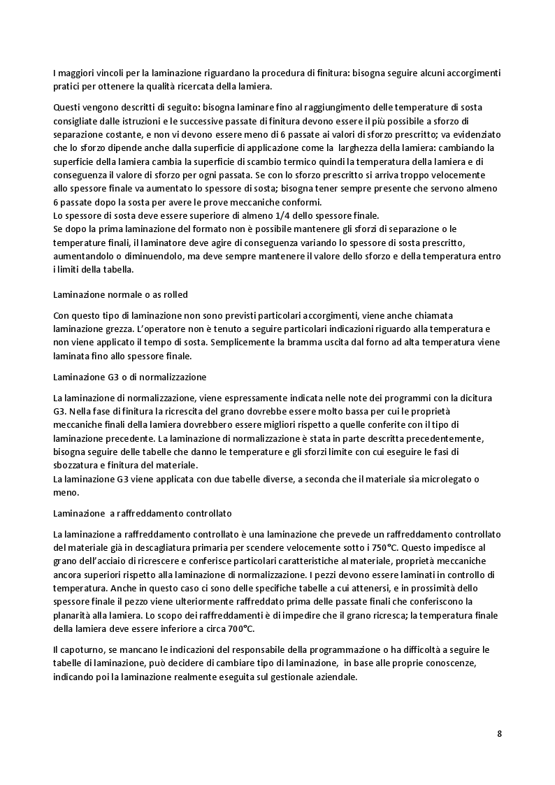 Estratto dalla tesi: Studio e correlazione tra metodi di laminazione, proprietà intrinseche dei metalli e risultati dei test meccanici