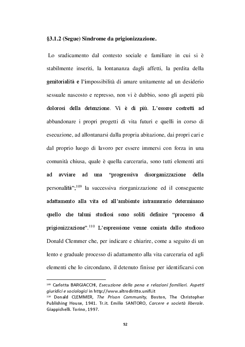 Anteprima della tesi: L'affettività alla prova del carcere: disciplina vigente e prospettive di riforma, Pagina 9