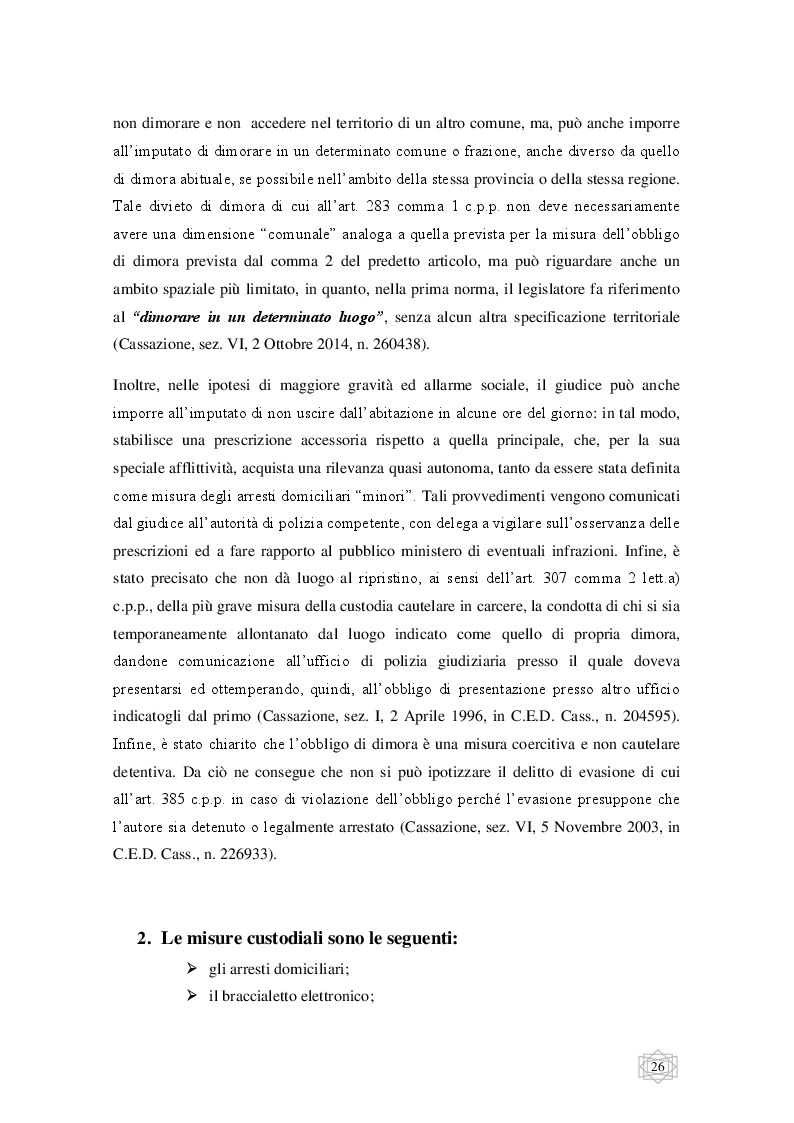 Anteprima della tesi: Le misure cautelari tra principi costituzionali ed esigenze di difesa sociale, Pagina 7