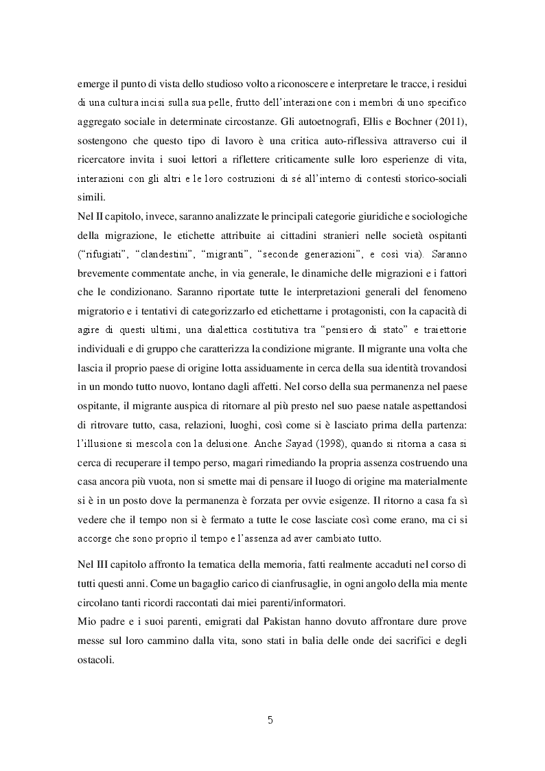 Anteprima della tesi: Migrazioni e seconde generazioni: uno sguardo autoetnografico, Pagina 3