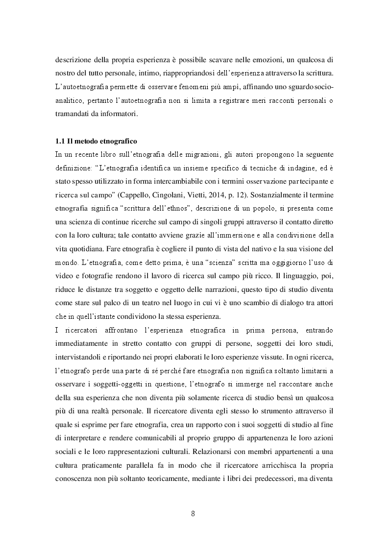 Anteprima della tesi: Migrazioni e seconde generazioni: uno sguardo autoetnografico, Pagina 6