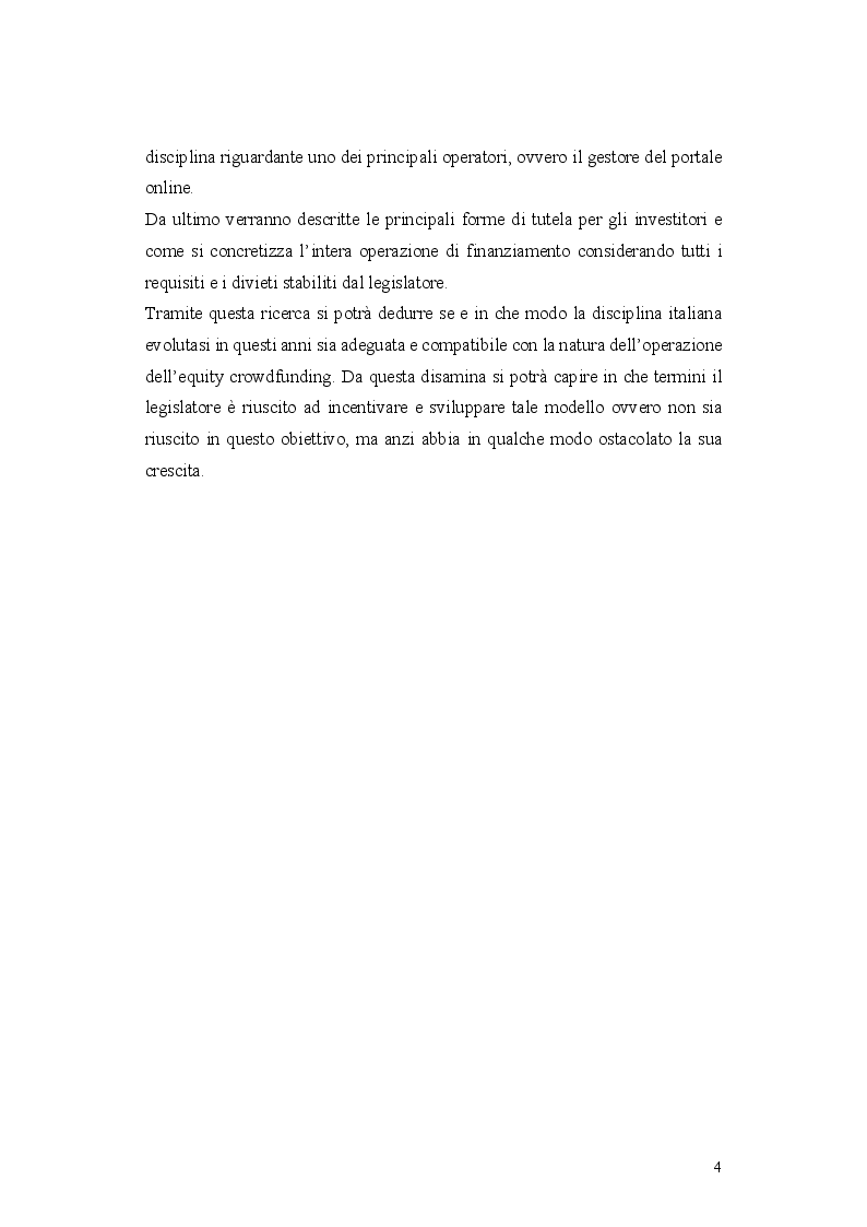 Anteprima della tesi: L'operazione di Equity Crowdfunding, Pagina 3