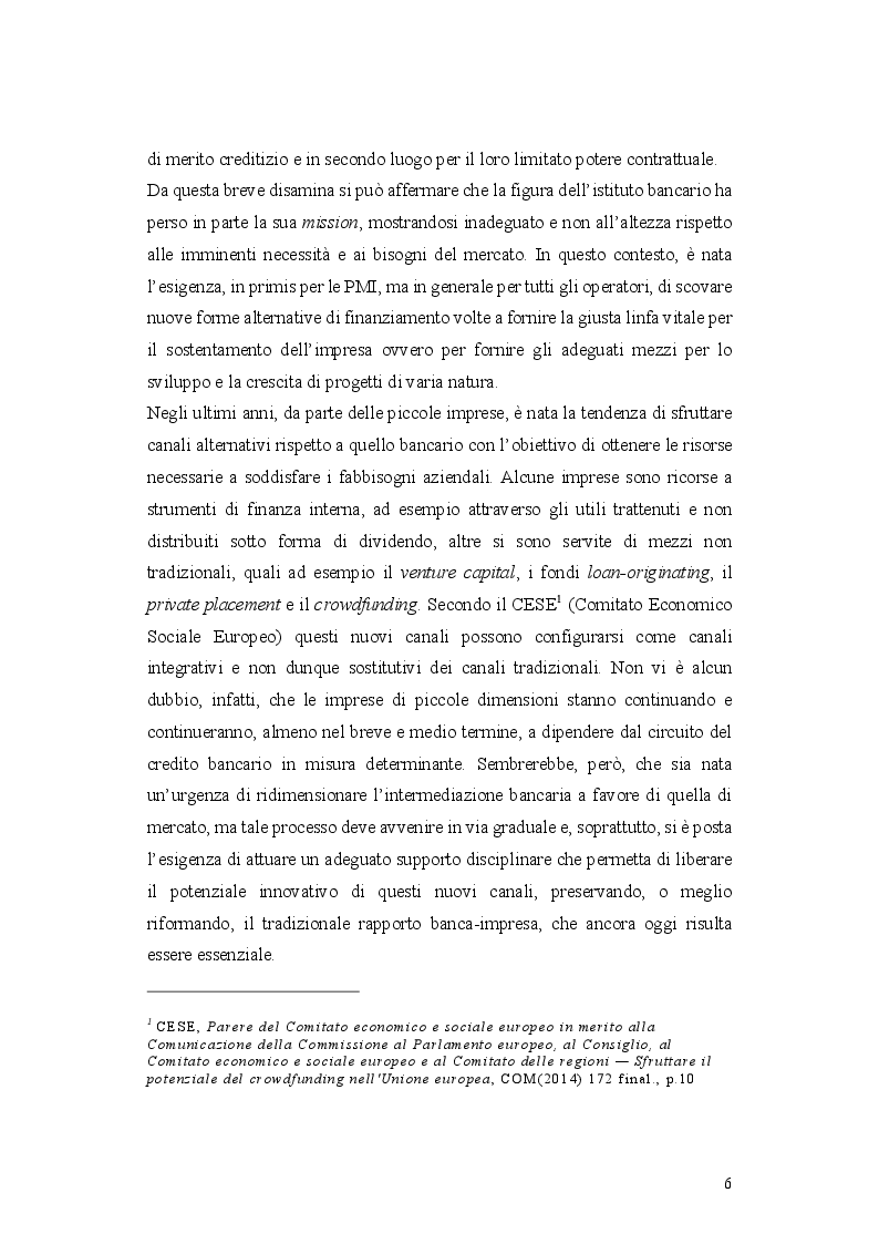 Anteprima della tesi: L'operazione di Equity Crowdfunding, Pagina 5