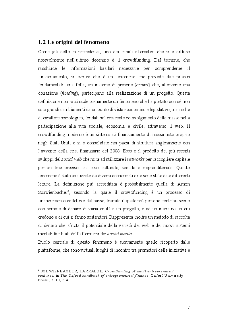 Anteprima della tesi: L'operazione di Equity Crowdfunding, Pagina 6
