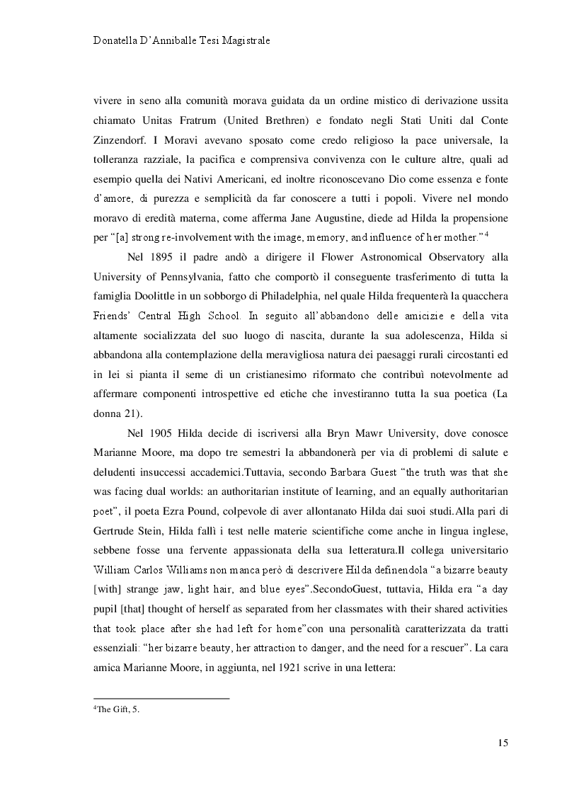 Anteprima della tesi: Hilda Doolittle e la riscrittura del Mito di Elena: Proposta di Traduzione di Helen in Egypt, Pagina 9