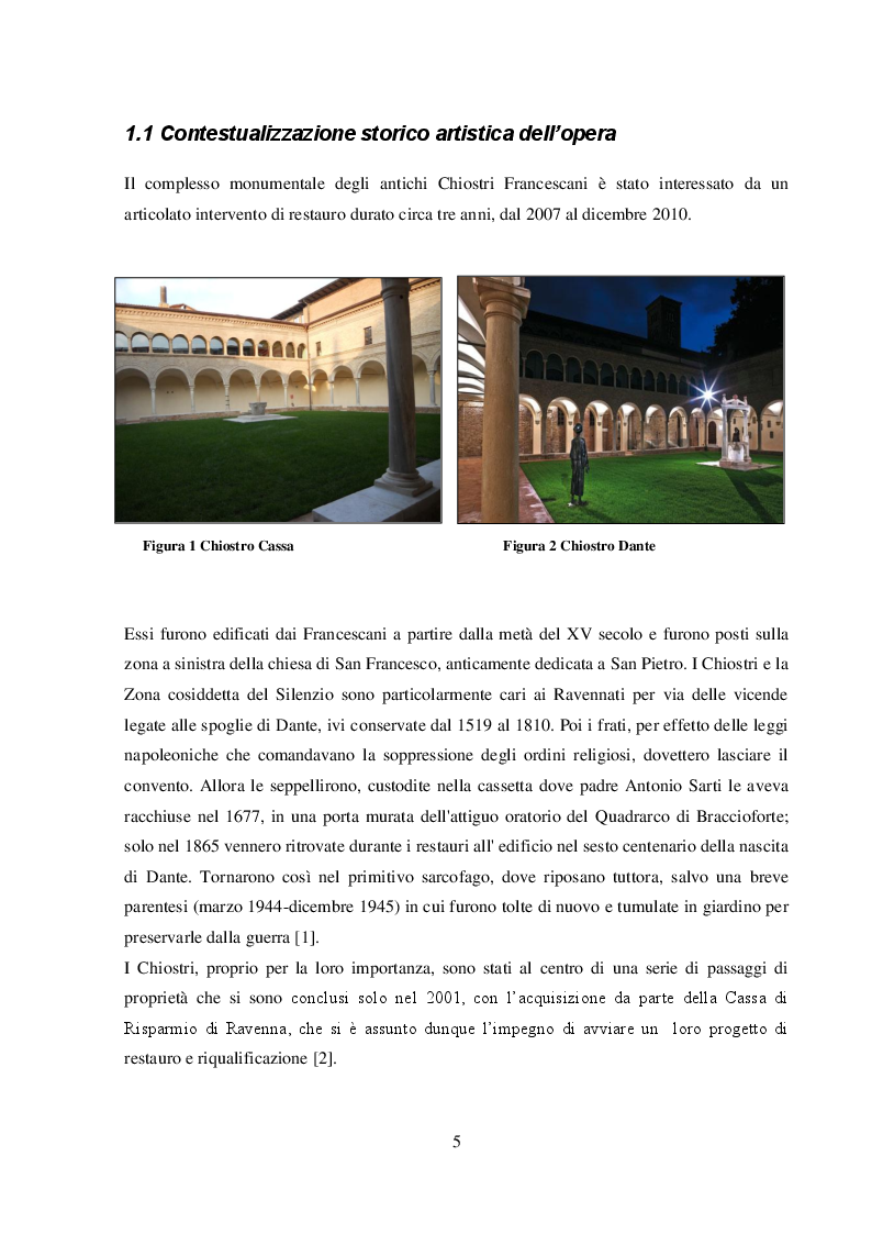 Anteprima della tesi: I dipinti murali dei chiostri francescani: indagini diagnostiche micro-invasive per la caratterizzazione della tecnica pittorica e dello stato di conservazione, Pagina 3