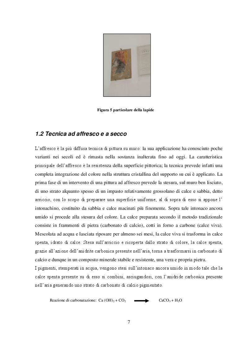 Anteprima della tesi: I dipinti murali dei chiostri francescani: indagini diagnostiche micro-invasive per la caratterizzazione della tecnica pittorica e dello stato di conservazione, Pagina 5