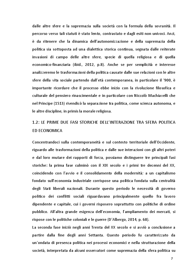 Anteprima della tesi: Potere politico e potere economico nell'era della globalizzazione: un rapporto complesso, Pagina 5