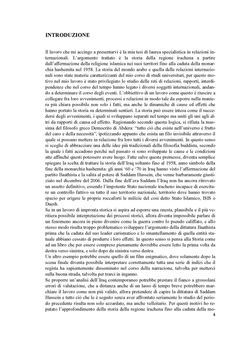 Anteprima della tesi: L'Iraq da provincia dell'Impero Ottomano alla caduta della monarchia (1514 - 1958), Pagina 2