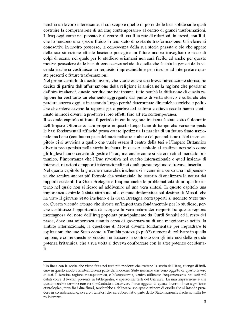 Anteprima della tesi: L'Iraq da provincia dell'Impero Ottomano alla caduta della monarchia (1514 - 1958), Pagina 3