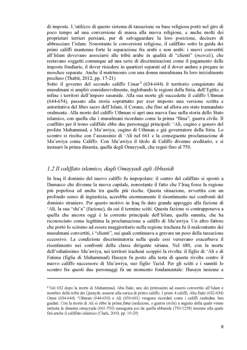 Anteprima della tesi: L'Iraq da provincia dell'Impero Ottomano alla caduta della monarchia (1514 - 1958), Pagina 6