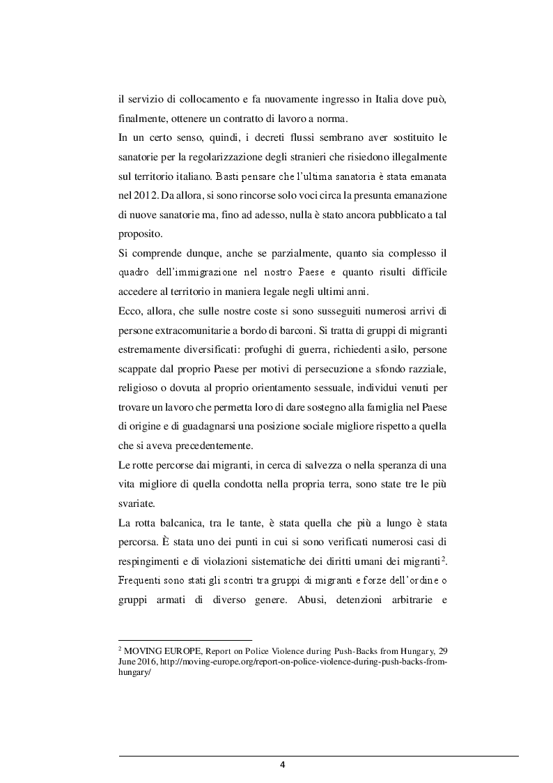 Anteprima della tesi: La cooperazione Italia-Libia e le violazioni dei diritti dei migranti, Pagina 3