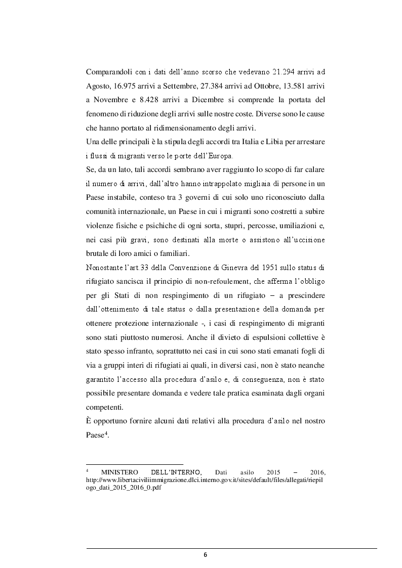 Anteprima della tesi: La cooperazione Italia-Libia e le violazioni dei diritti dei migranti, Pagina 5