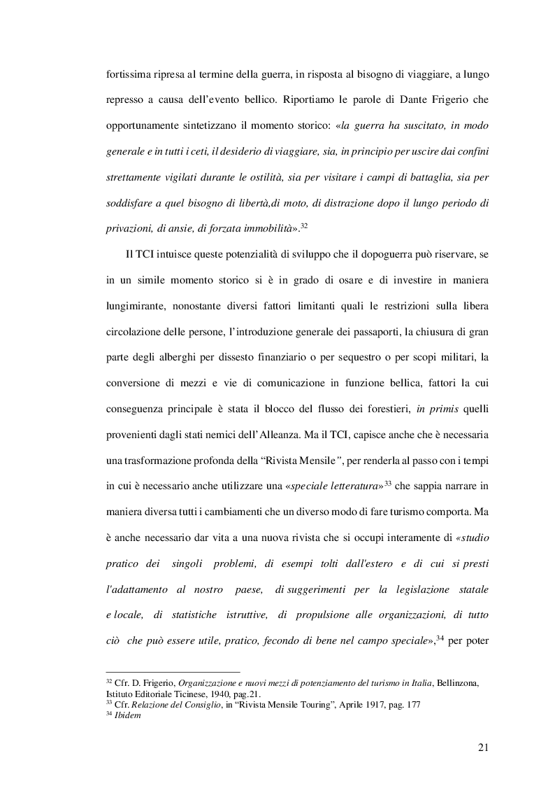 Estratto dalla tesi: Appunti di una nazione che rinasce: il ruolo di testimonianza del Touring Club Italiano nella prima fase della ricostruzione italiana nel secondo dopoguerra