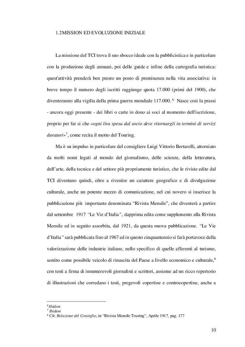 Anteprima della tesi: Appunti di una nazione che rinasce: il ruolo di testimonianza del Touring Club Italiano nella prima fase della ricostruzione italiana nel secondo dopoguerra, Pagina 4
