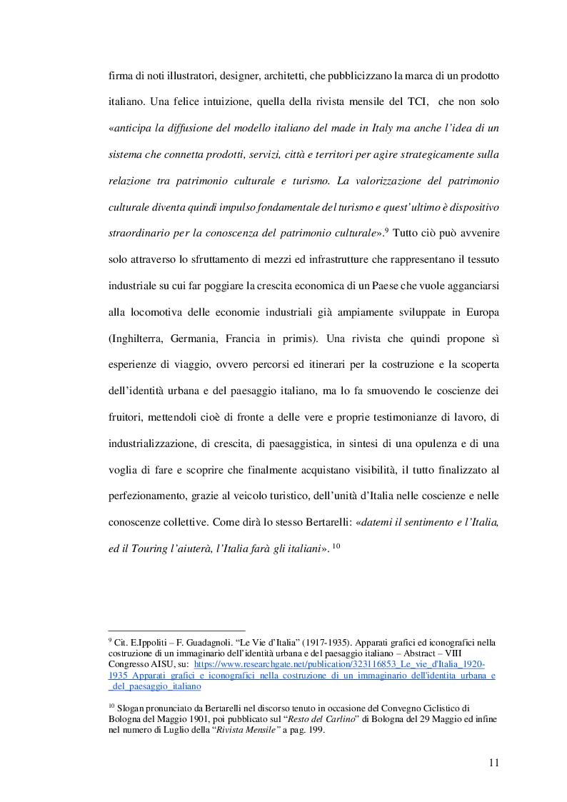 Anteprima della tesi: Appunti di una nazione che rinasce: il ruolo di testimonianza del Touring Club Italiano nella prima fase della ricostruzione italiana nel secondo dopoguerra, Pagina 5