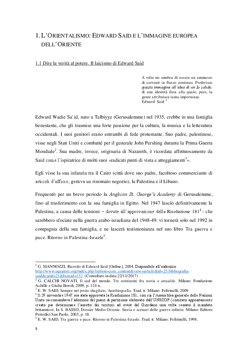 Anteprima della tesi: L'Orientalismo nella costruzione dell'identità e dell'alterità nell'arte coloniale italiana, Pagina 5