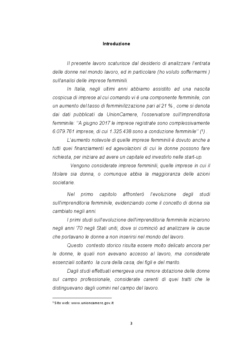 Anteprima della tesi: Le imprese femminili: crisi e processi di risanamento, Pagina 3