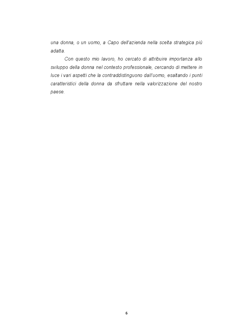 Anteprima della tesi: Le imprese femminili: crisi e processi di risanamento, Pagina 6