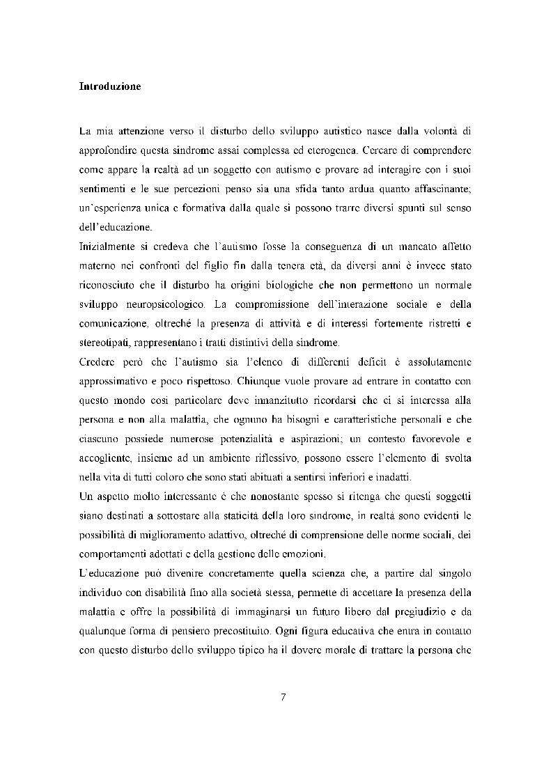Anteprima della tesi: Autismo e Educazione. La Terapia Multisistemica in Acqua come prassi migliorativa., Pagina 2