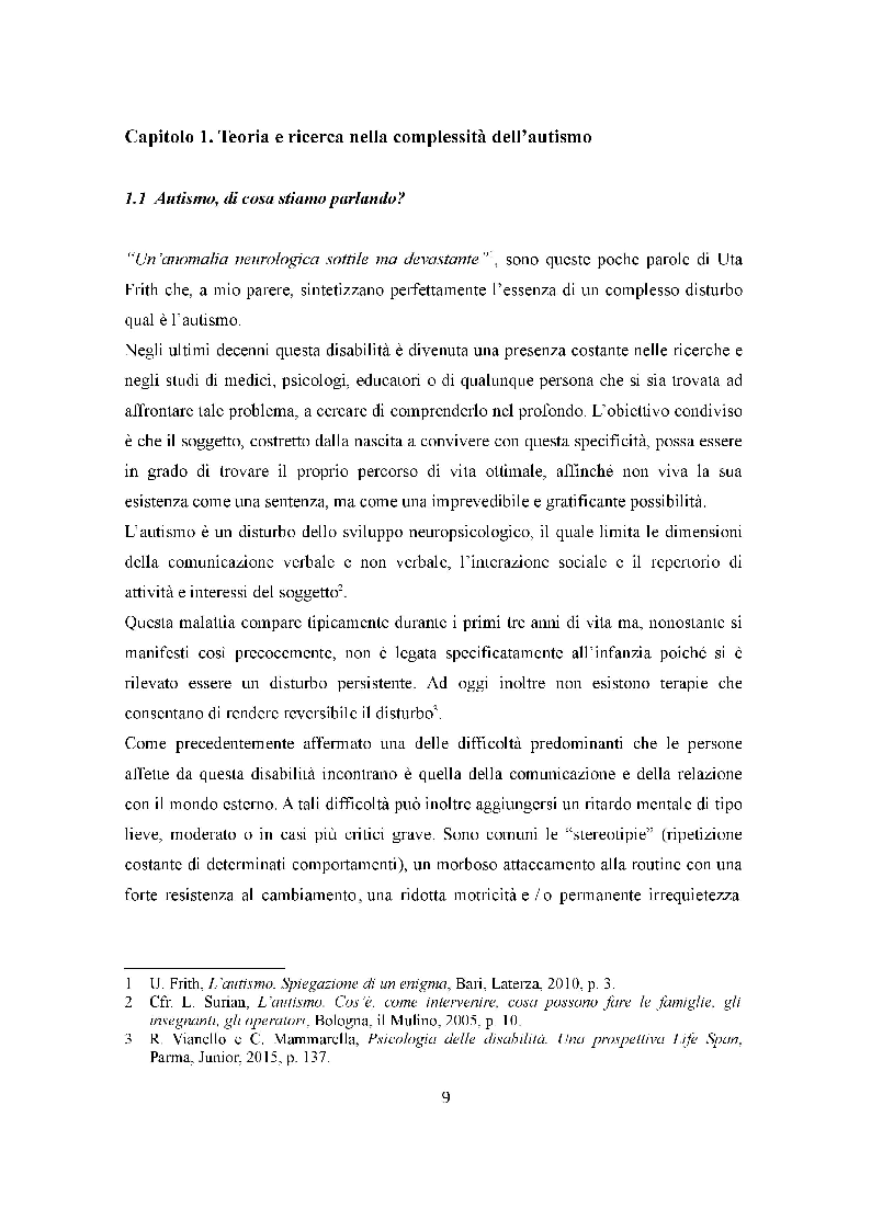 Anteprima della tesi: Autismo e Educazione. La Terapia Multisistemica in Acqua come prassi migliorativa., Pagina 4