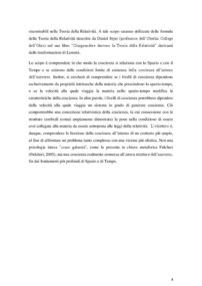 Anteprima della tesi: La coscienza nella Teoria dell'Informazione Integrata: una prospettiva relativistica, Pagina 4
