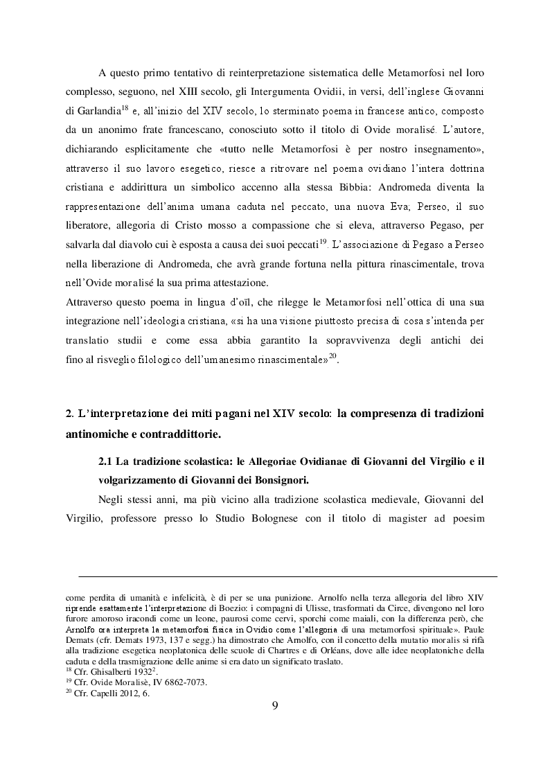 Anteprima della tesi: Il mito di Perseo nelle Genealogie deorum gentilium di Giovanni Boccaccio, Pagina 7